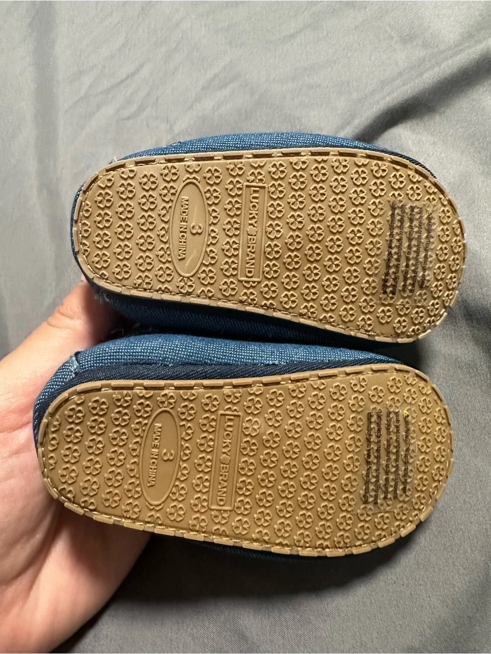 Baby boy denim blue loafers